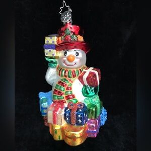 Christopher Radko snowman ornament